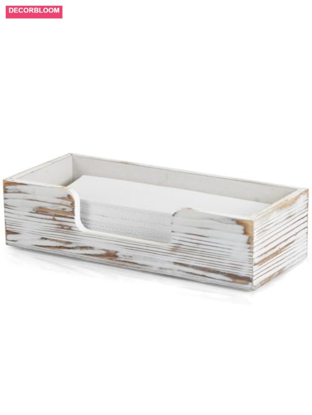 Pine Wood Paper Towel Dispenser Countertop Folded Napkin Holder
